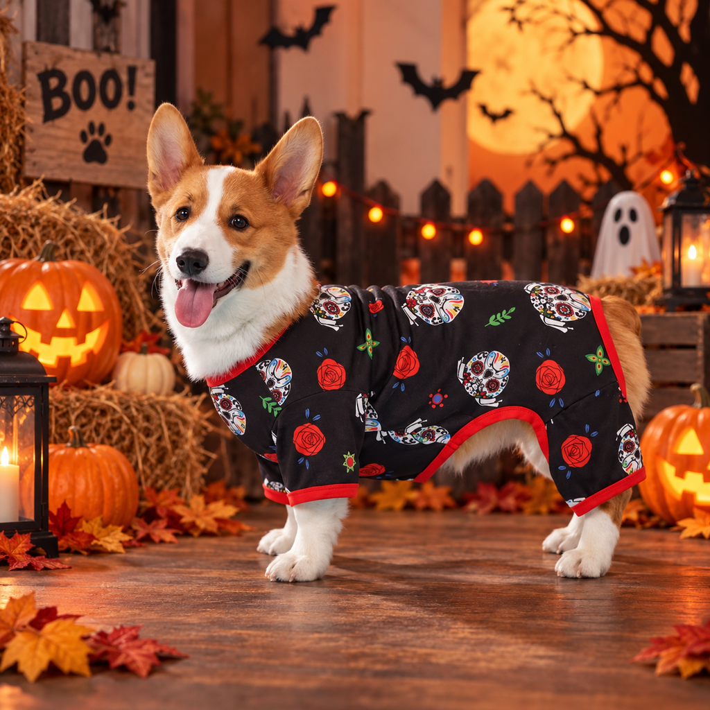 Day of the Dead Dog Pajamas