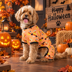 Candy Corn Halloween Dog Pajamas