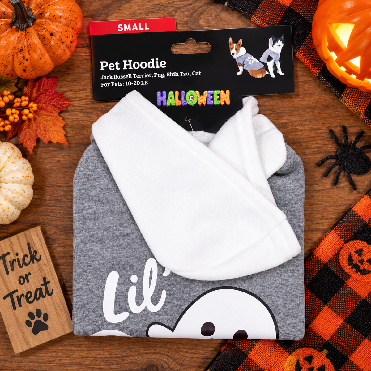 Lil’ Boo Halloween Dog Hoodie