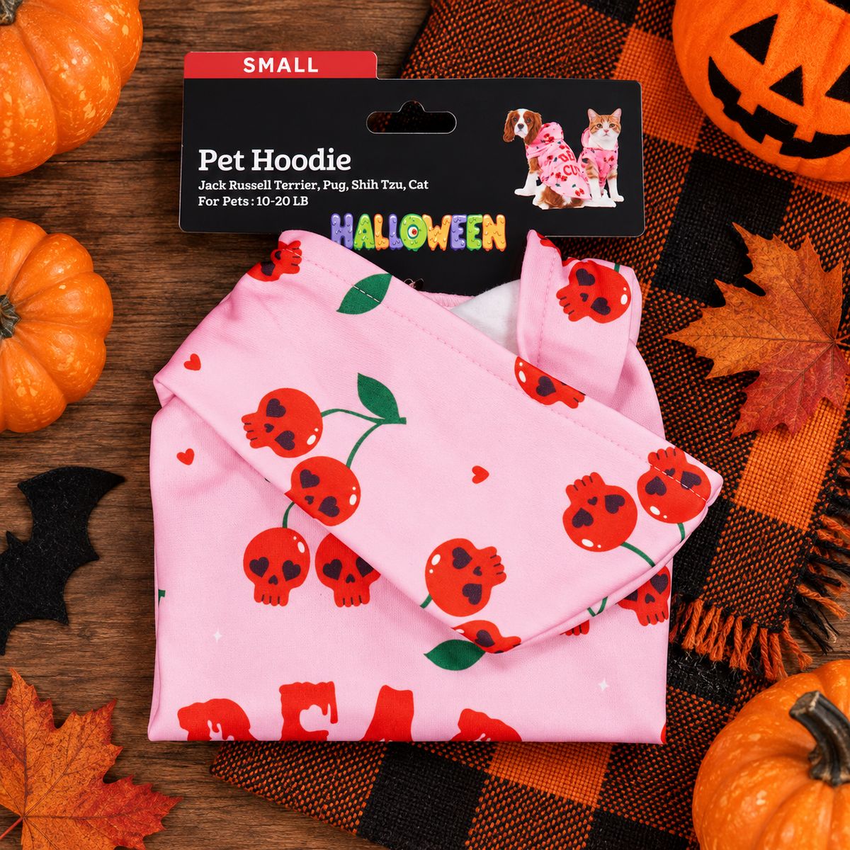 Dead Cute Halloween Dog Hoodie