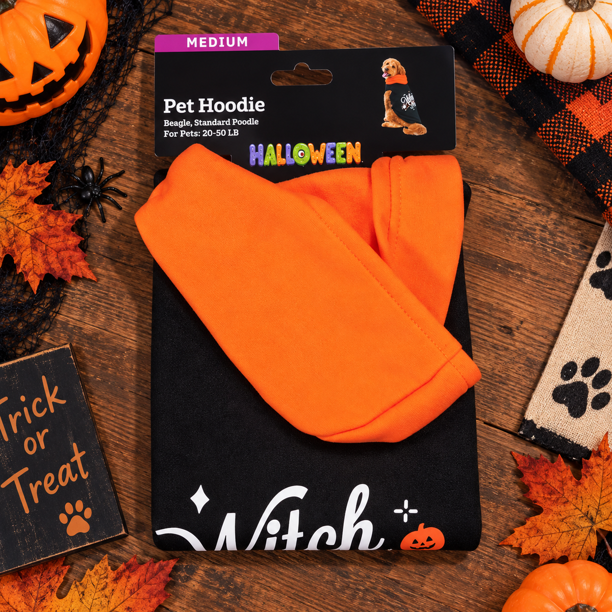 Witch Please Halloween Dog Hoodie