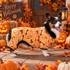 Candy Corn Halloween Dog Pajamas