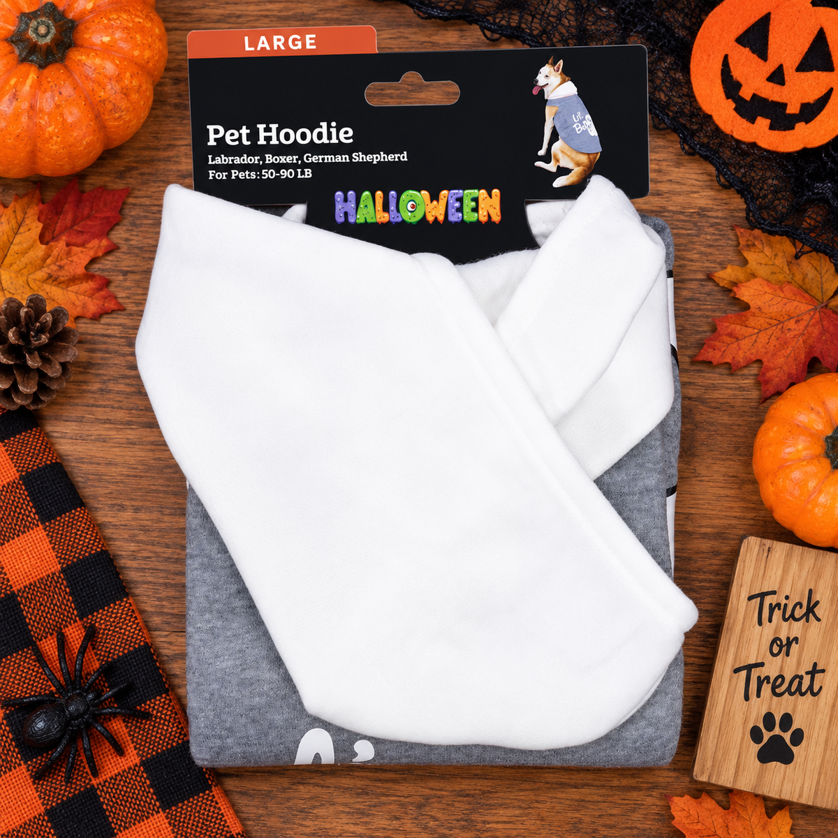 Lil’ Boo Halloween Dog Hoodie