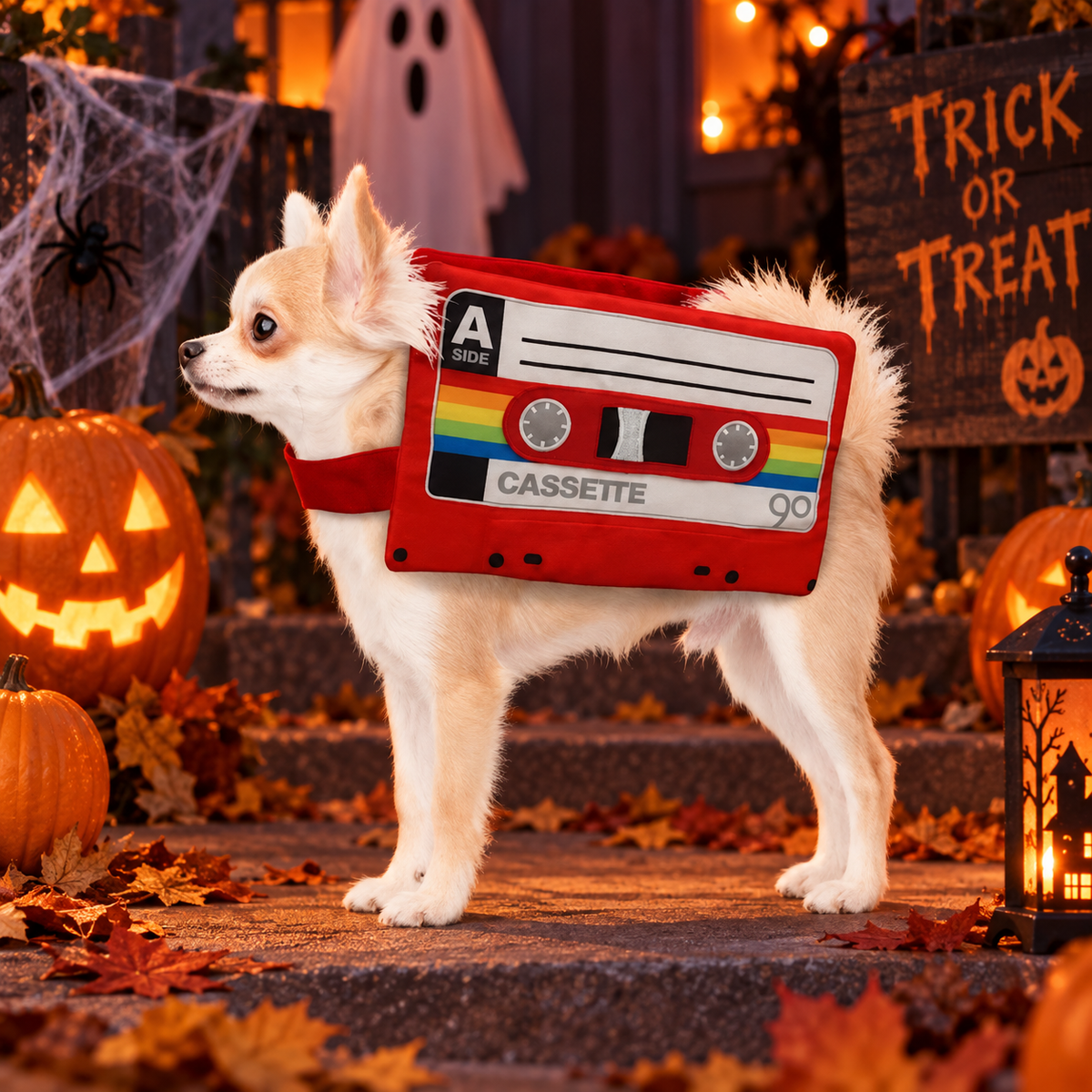 Retro Cassette Pet Costume