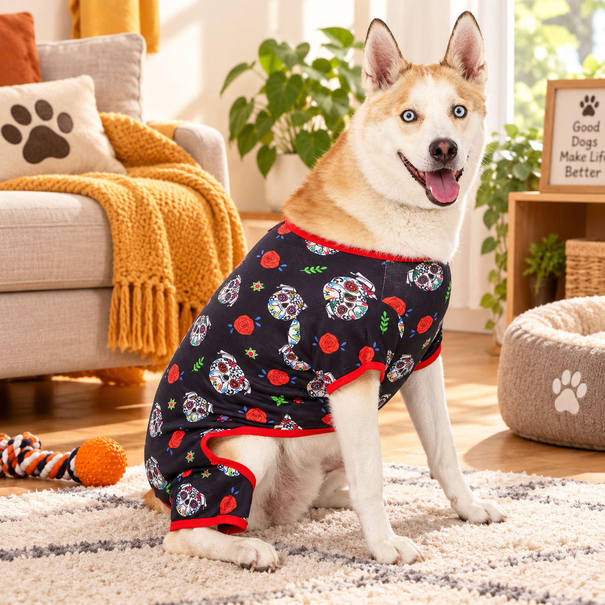 Day of the Dead Dog Pajamas