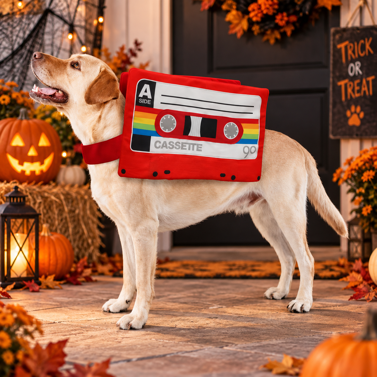 Retro Cassette Pet Costume
