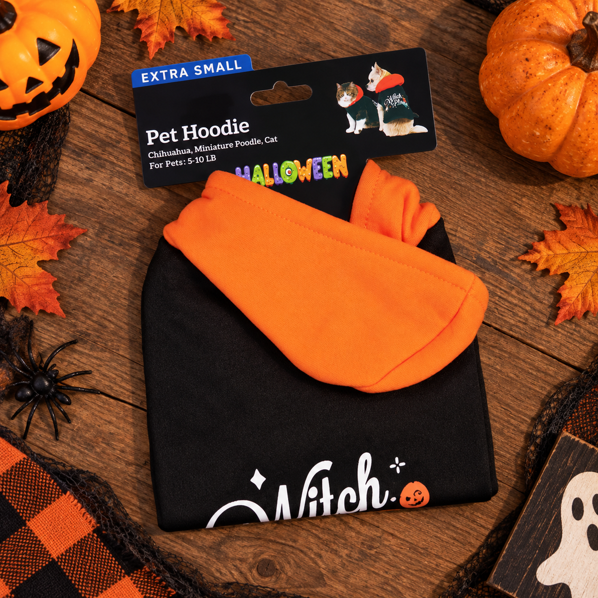 Witch Please Halloween Dog Hoodie